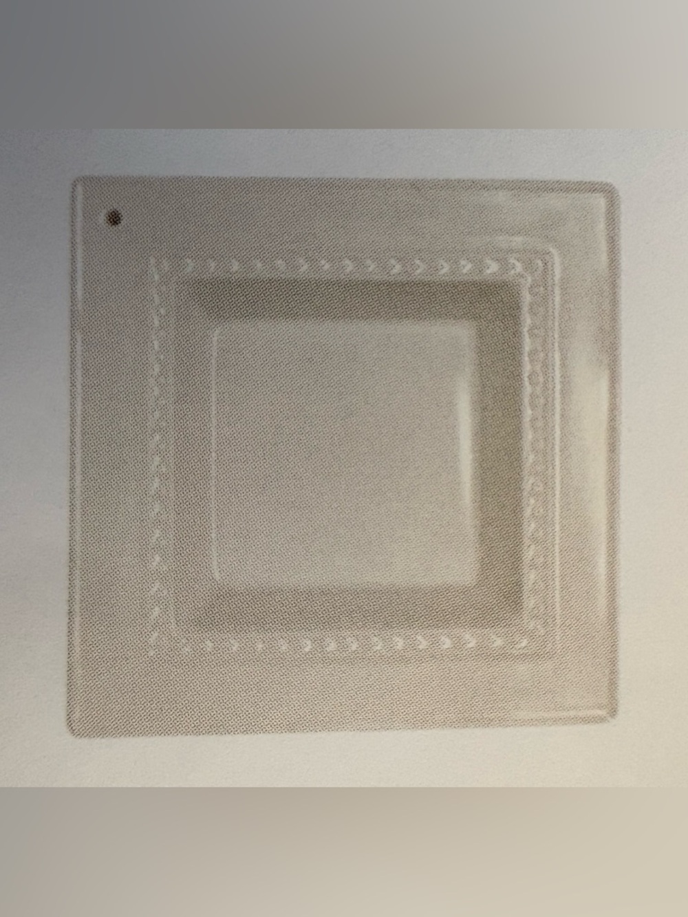 Nora Fleming Square Glass Napkin Holder/Candy Dish (M5 9” square)